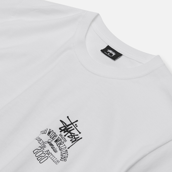 Мужская футболка Stussy Jamaica World Tribe White