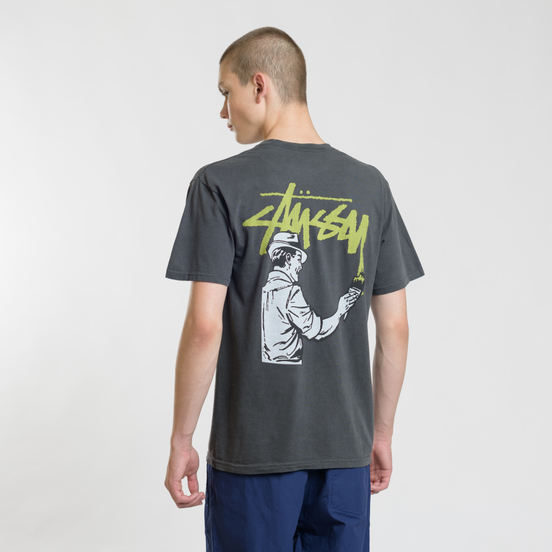 Мужская футболка Stussy Painter Pigment Dyed Black
