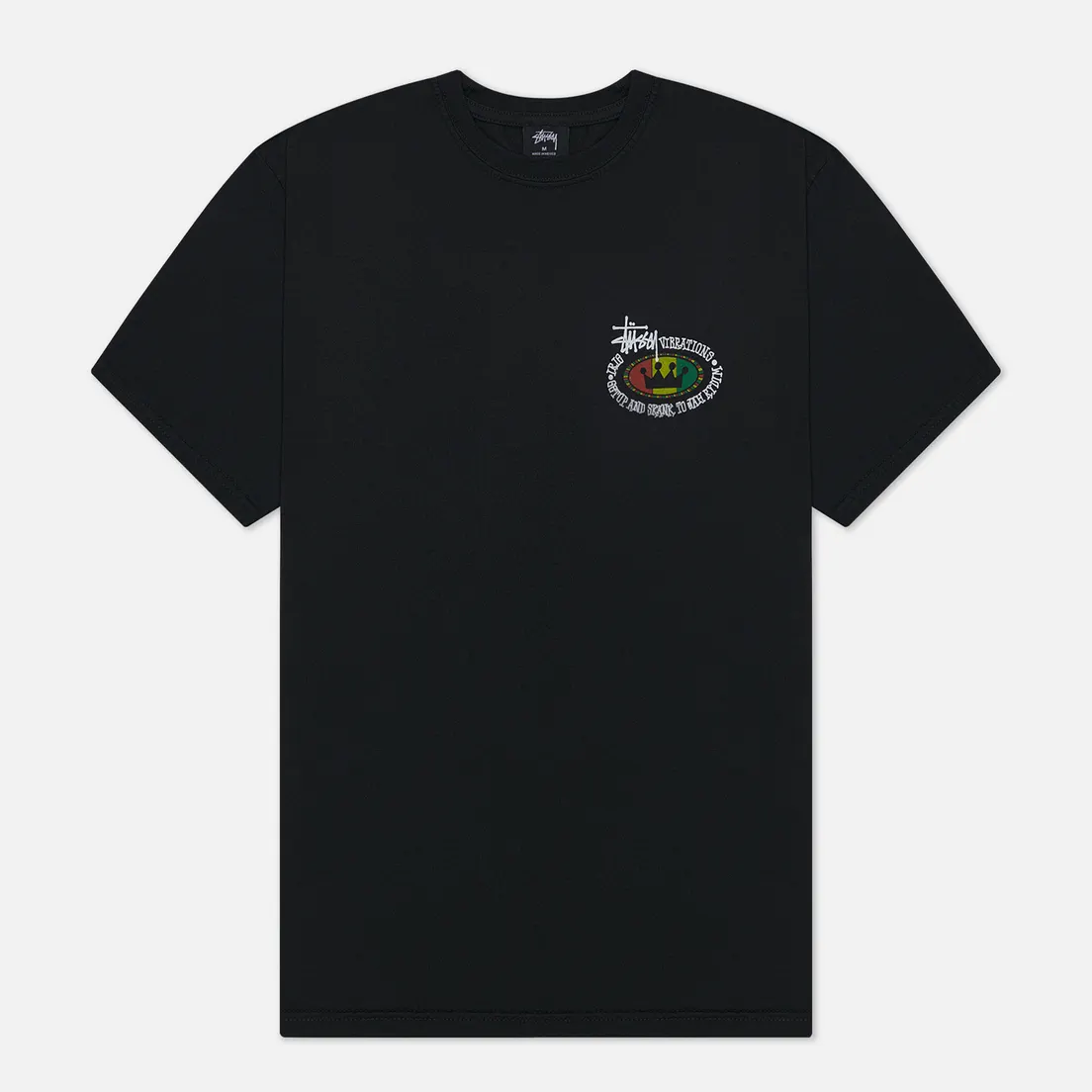 Stussy Мужская футболка Rasta Oval Pigment Dyed