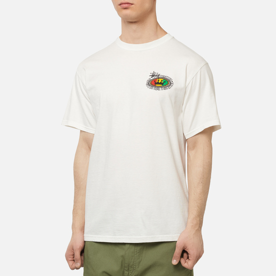 Мужская футболка Stussy Rasta Oval Pigment Dyed Natural