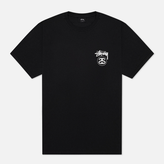 Мужская футболка Stussy Stock Link Black/White