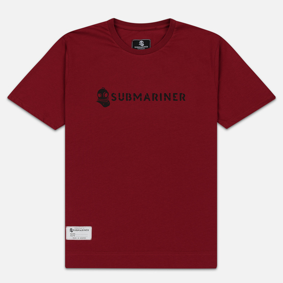 Мужская футболка Submariner Basic Logo Dazzle Bordeaux