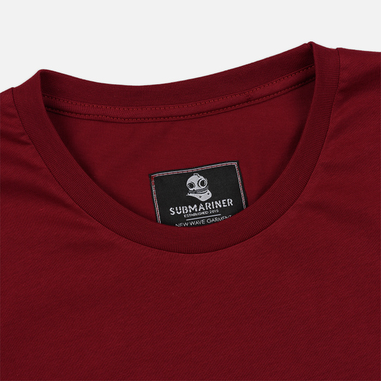 Мужская футболка Submariner Basic Logo Dazzle Bordeaux
