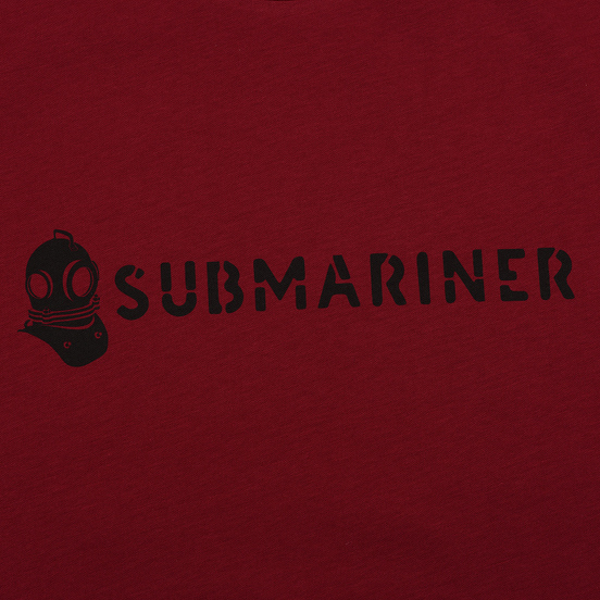Мужская футболка Submariner Basic Logo Dazzle Bordeaux