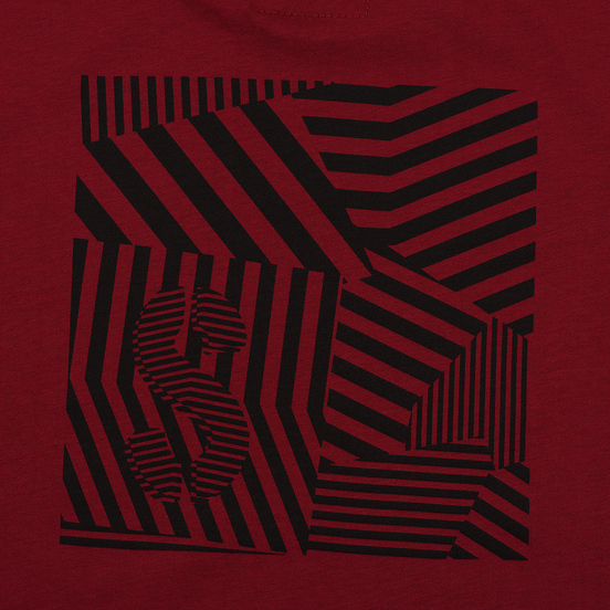 Мужская футболка Submariner Basic Logo Dazzle Bordeaux