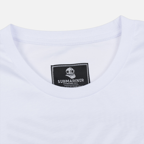 Мужская футболка Submariner Basic Logo Dazzle White