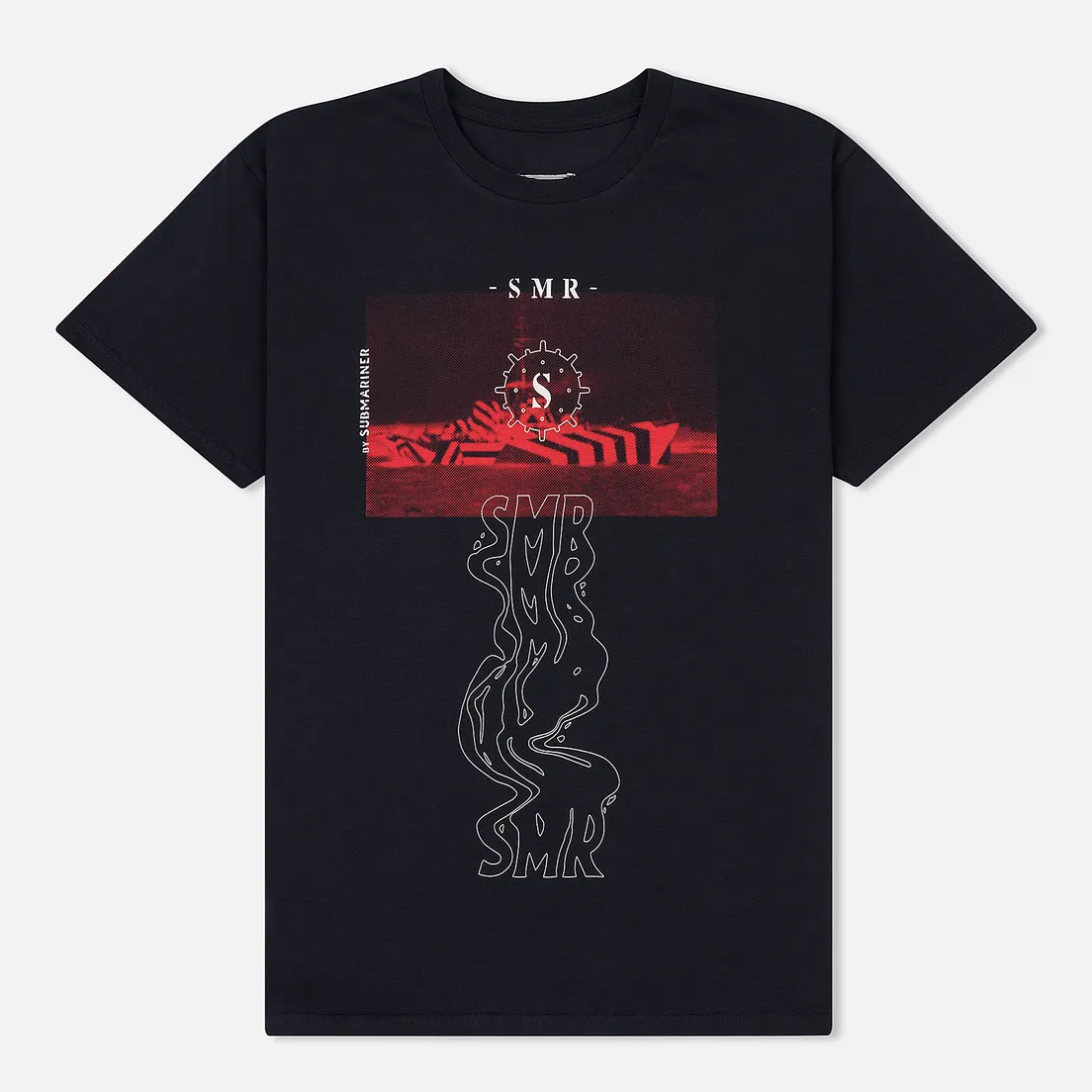 Submariner Мужская футболка Red Razzle Ship