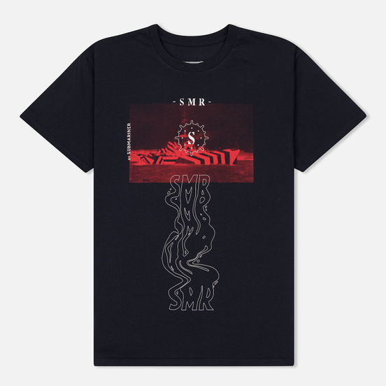 Мужская футболка Submariner Red Razzle Ship Navy
