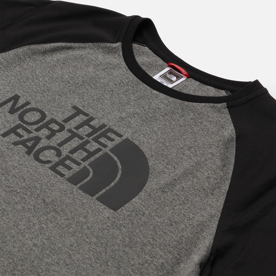 Мужская футболка The North Face Raglan Easy Medium Grey Heather