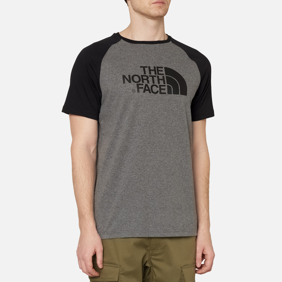 Мужская футболка The North Face Raglan Easy Medium Grey Heather