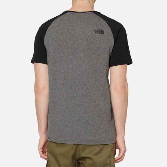 Мужская футболка The North Face Raglan Easy Medium Grey Heather