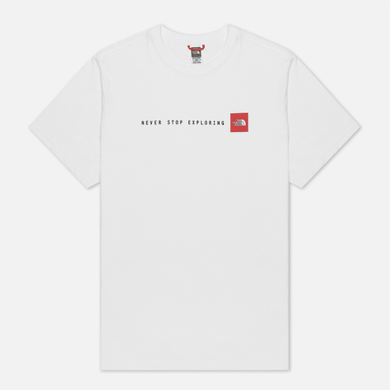 Мужская футболка The North Face SS Never Stop Exploring TNF White/TNF Red