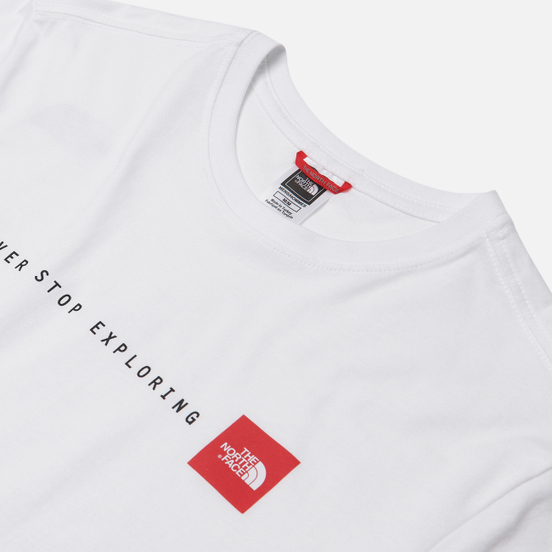 Мужская футболка The North Face SS Never Stop Exploring TNF White/TNF Red