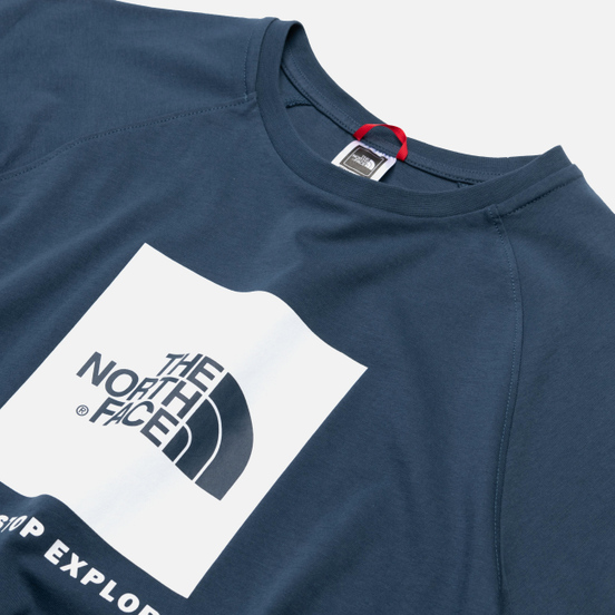 Мужская футболка The North Face SS Rag Red Box Blue Wing Teal