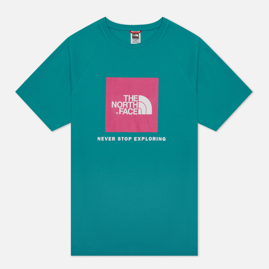 Мужская футболка The North Face SS Rag Red Box Jaiden Green