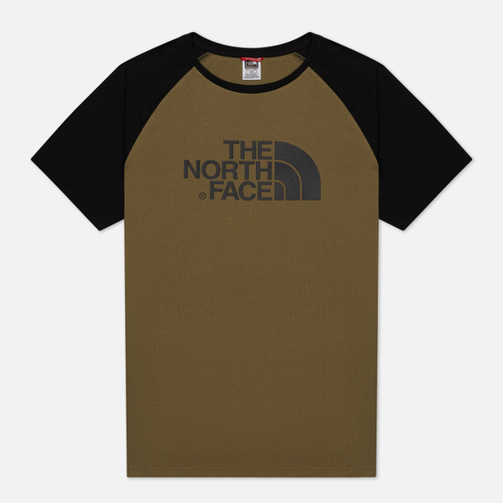 Мужская футболка The North Face SS Raglan Easy Burnt Olive Green