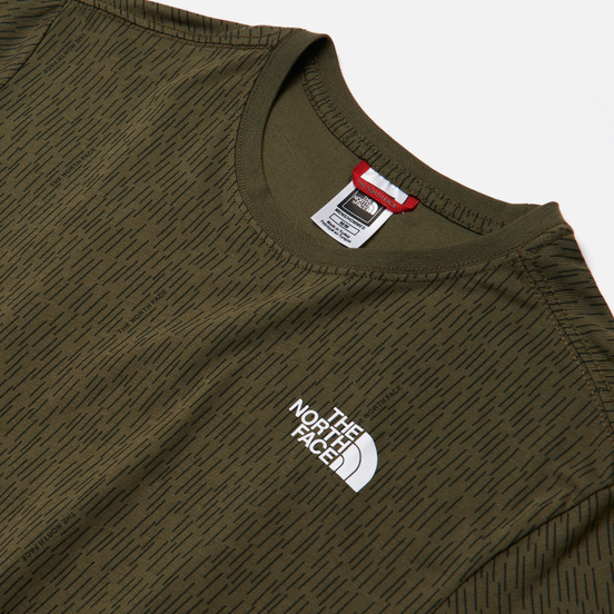 Мужская футболка The North Face SS Red Box Burnt Olive Green Rain Camo Print