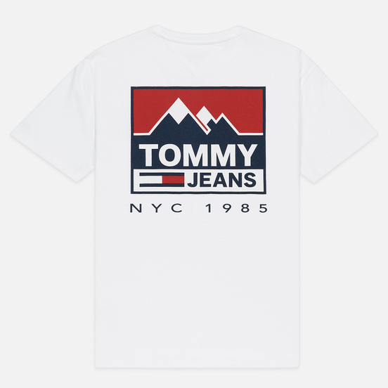 Мужская футболка Tommy Jeans Mountain Logo Back Graphic Classic White