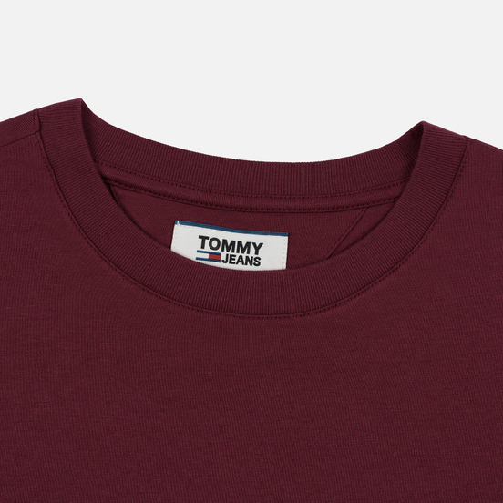Мужская футболка Tommy Jeans Small Logo Burgundy