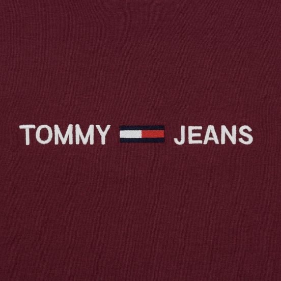 Мужская футболка Tommy Jeans Small Logo Burgundy