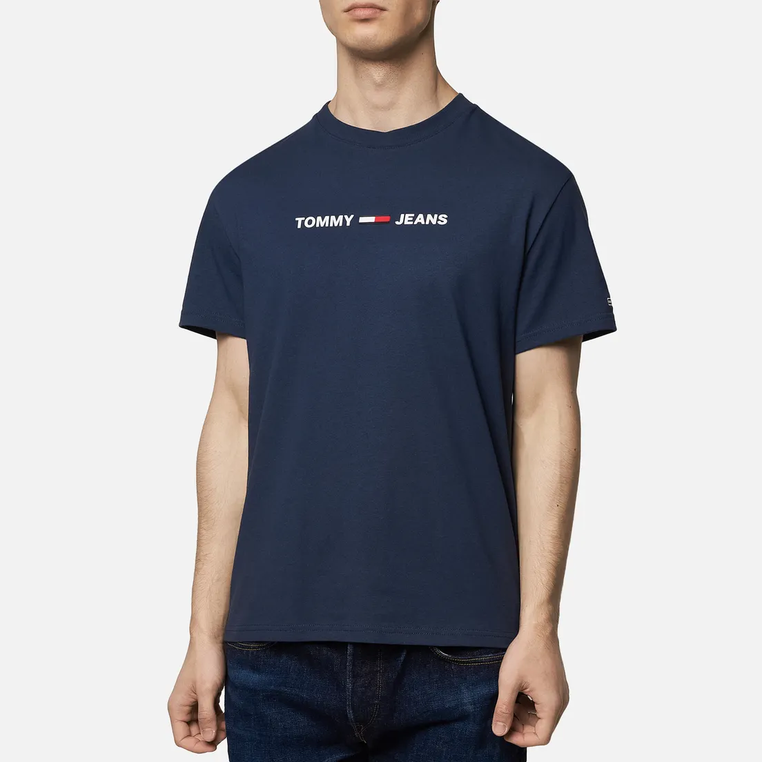 Tommy Jeans Мужская футболка Straight Small Logo Regular Fit