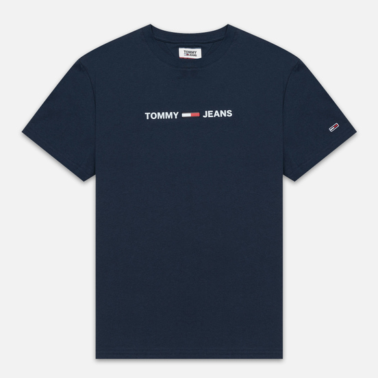 Мужская футболка Tommy Jeans Straight Small Logo Regular Fit Black Iris
