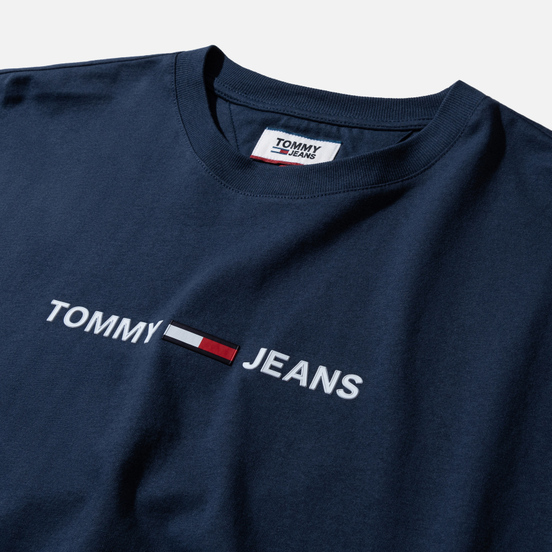Мужская футболка Tommy Jeans Straight Small Logo Regular Fit Black Iris