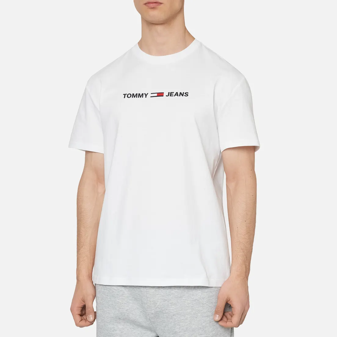 Tommy Jeans Мужская футболка Straight Small Logo Regular Fit