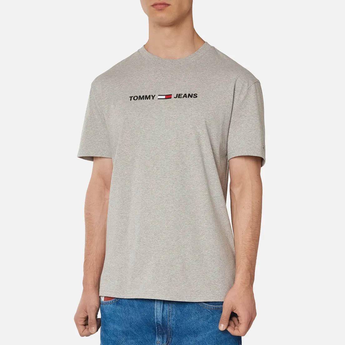 Tommy Jeans Мужская футболка Straight Small Logo Regular Fit