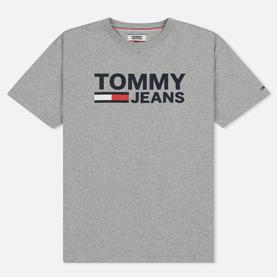 Мужская футболка Tommy Jeans Tommy Classics Logo Light Grey Heather