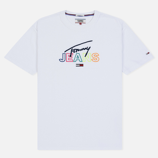 Мужская футболка Tommy Jeans Tommy Script Classic White