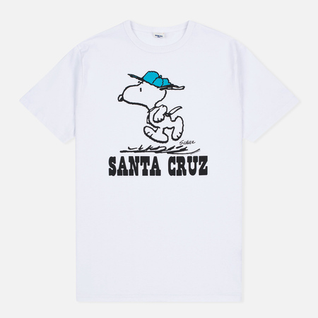 Мужская футболка TSPTR Snoopy Santa Cruz White