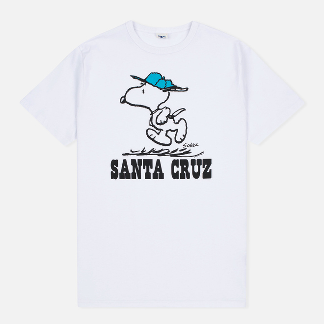 Мужская футболка TSPTR Snoopy Santa Cruz White