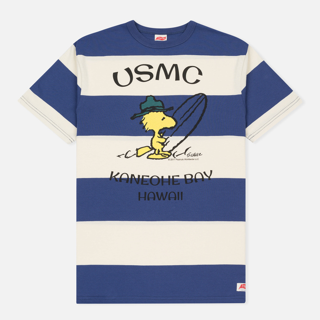 Мужская футболка TSPTR Woodstock Hawaii Border Royal/White