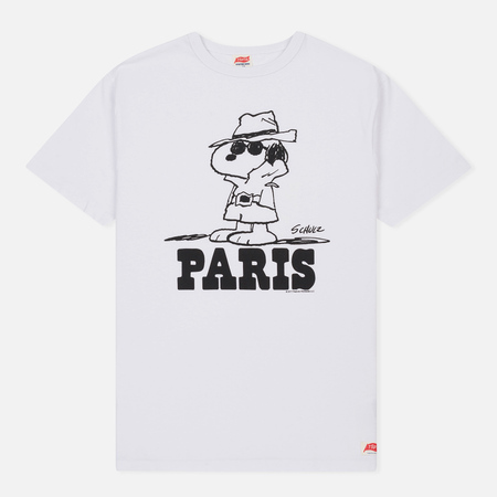 Мужская футболка TSPTR x Peanuts Vintage Paris City Pack White
