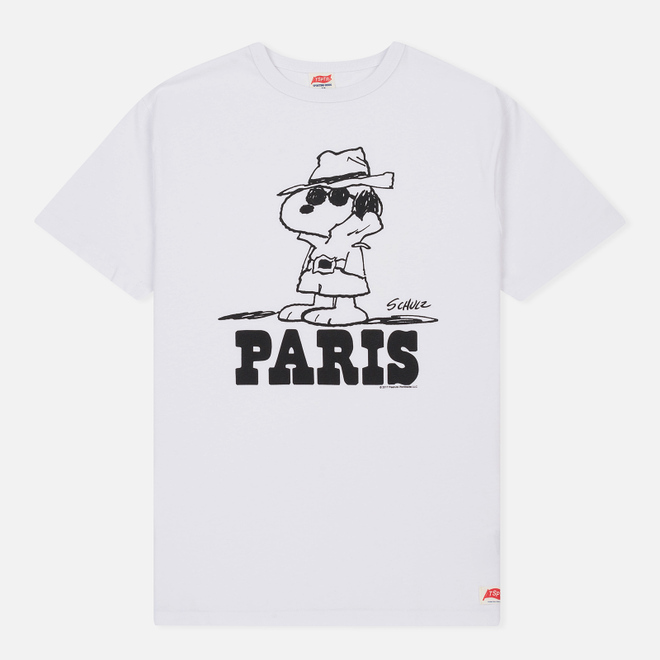 Мужская футболка TSPTR x Peanuts Vintage Paris City Pack White