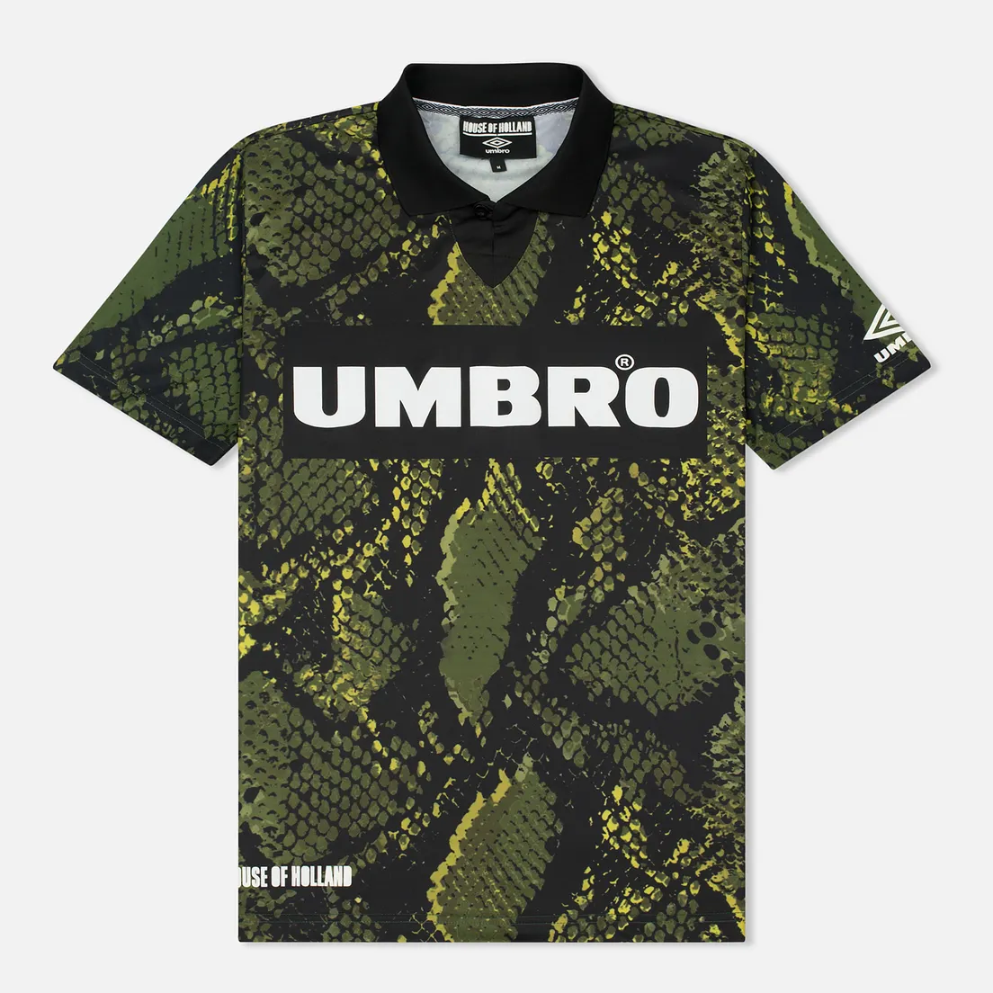 Umbro Мужская футболка x House Of Holland Snake Print Collared Football Top