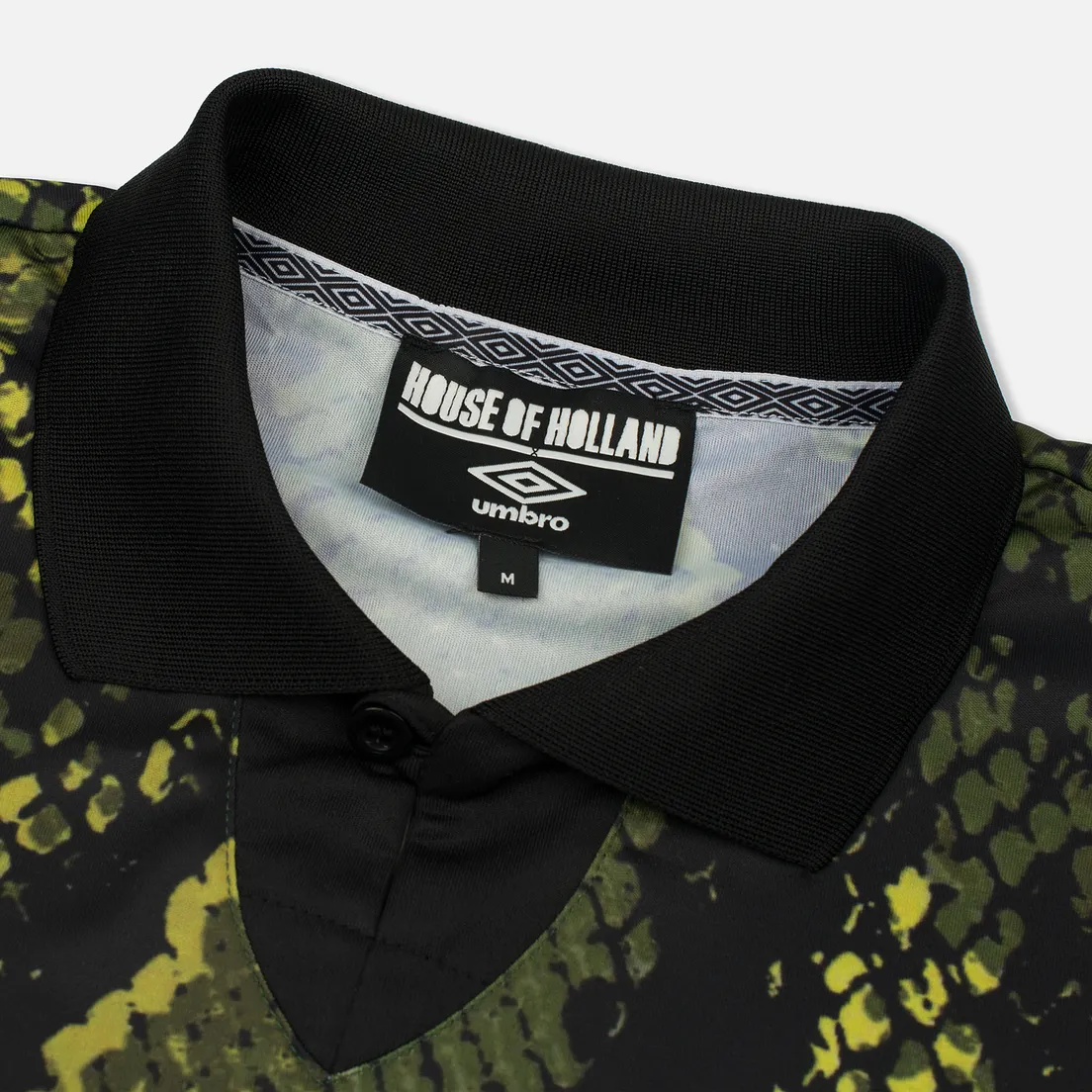 Umbro Мужская футболка x House Of Holland Snake Print Collared Football Top