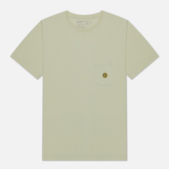 Мужская футболка Universal Works UW Print Organic Dot Print Jersey Ecru