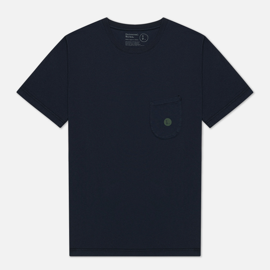 Мужская футболка Universal Works UW Print Organic Dot Print Jersey Navy