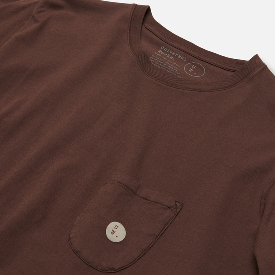 Мужская футболка Universal Works UW Print Organic Dot Print Jersey Raisin
