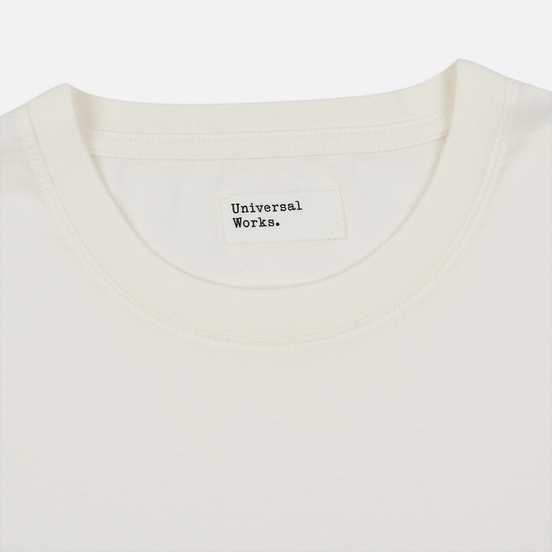 Мужская футболка Universal Works UW Print Single Jersey Ecru