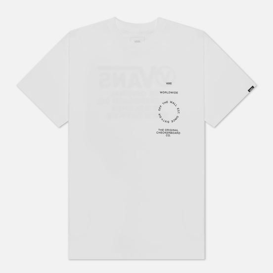 Мужская футболка Vans Distortion Type White
