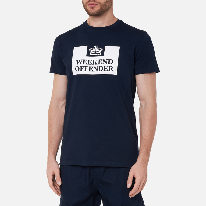 Мужская футболка Weekend Offender, цвет синий, размер M WOTS100-NAVY Prison Classics - фото 3