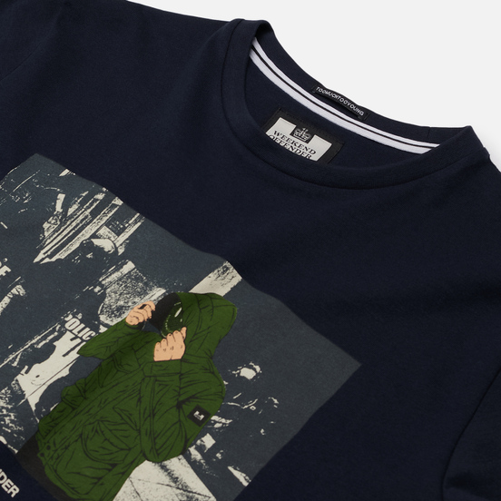 Мужская футболка Weekend Offender Smiley Navy