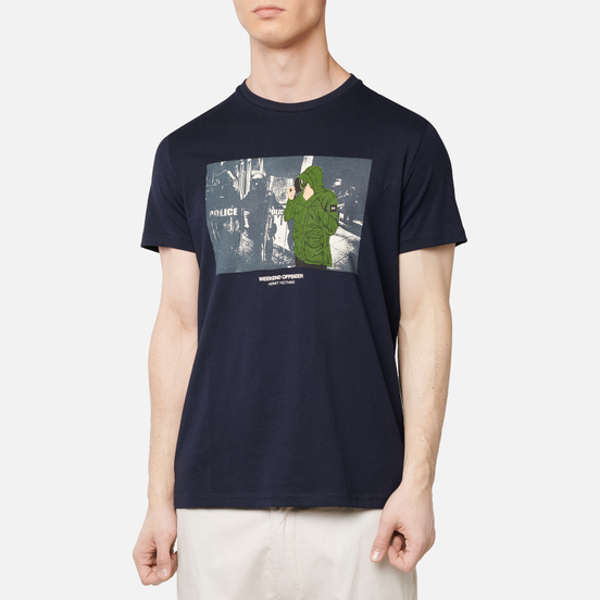 Мужская футболка Weekend Offender Smiley Navy