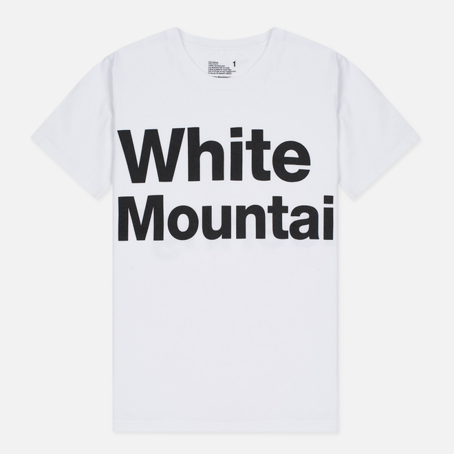 Мужская футболка White Mountaineering Printed White