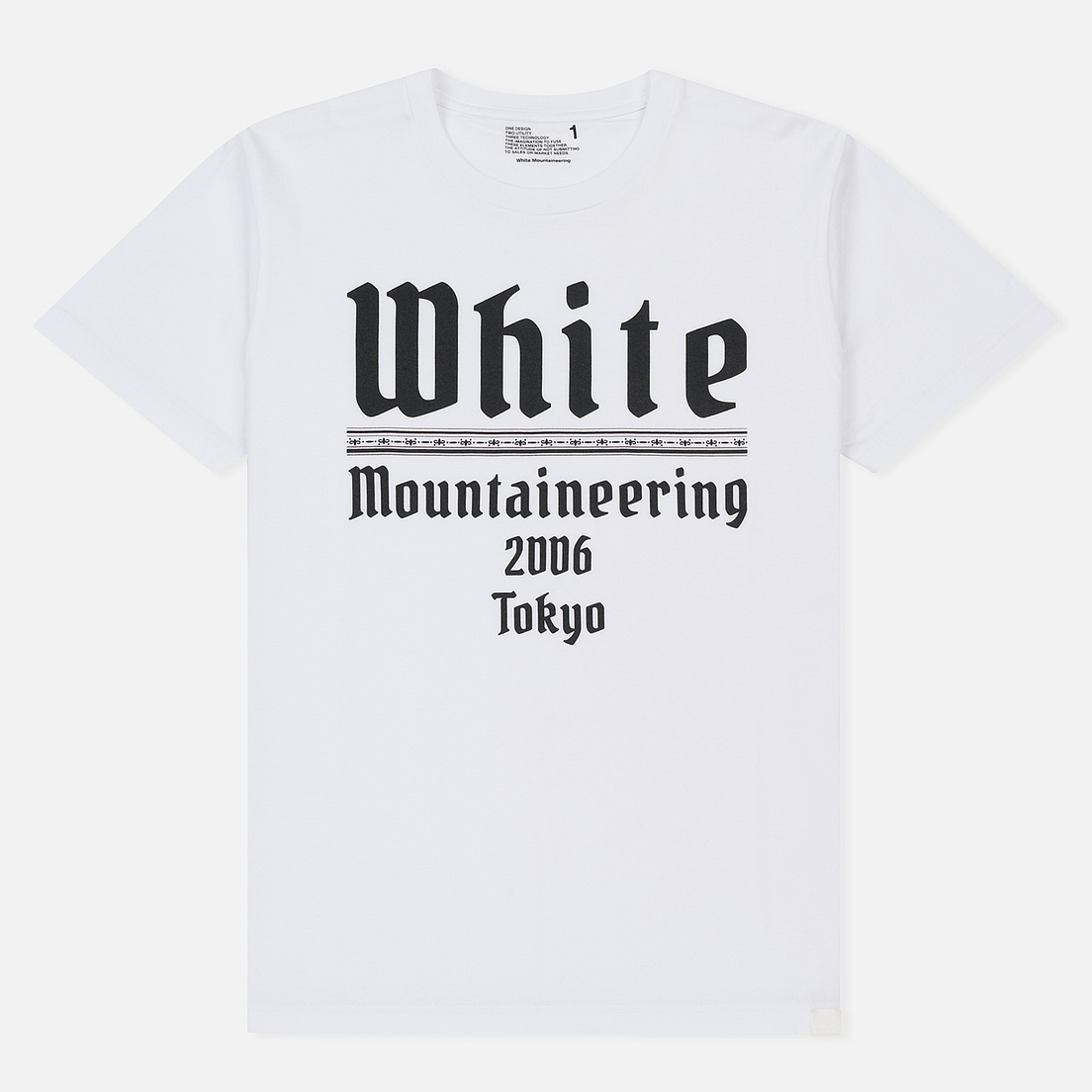 White Mountaineering Мужская футболка Printed White Mountaineering 2006 Tokyo