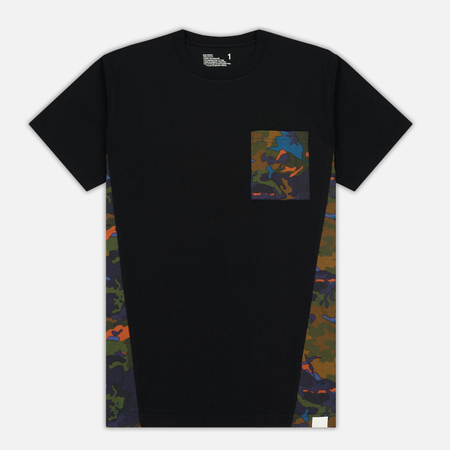 Мужская футболка White Mountaineering Spectrum Camouflage Printed Contrast Black