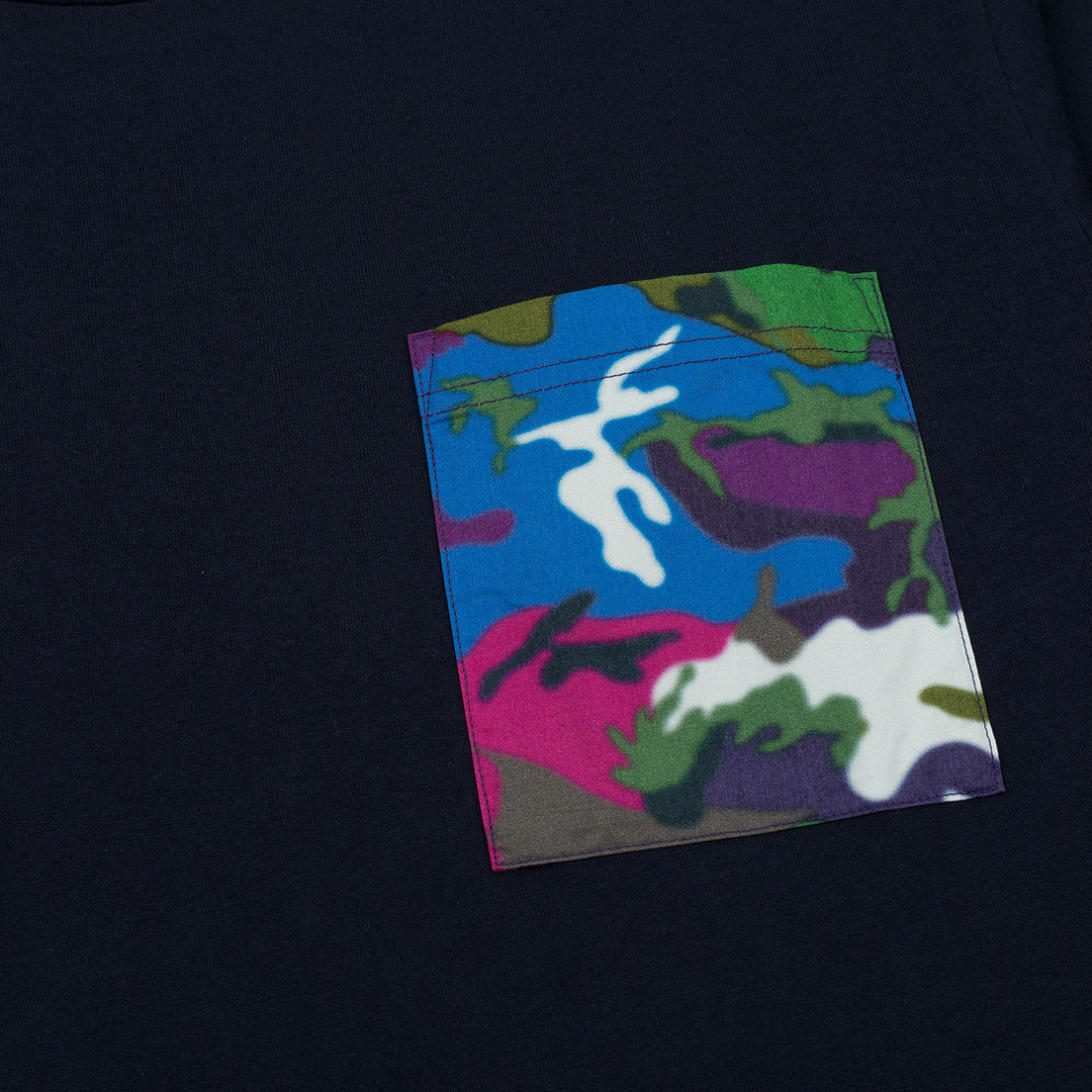 White Mountaineering Мужская футболка Spectrum Camouflage Printed Contrast